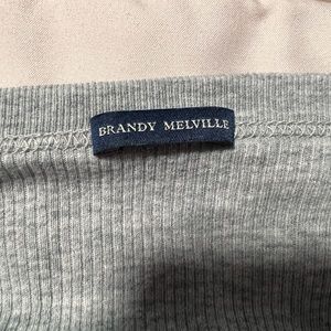 Gray brandy Melville crop top size small